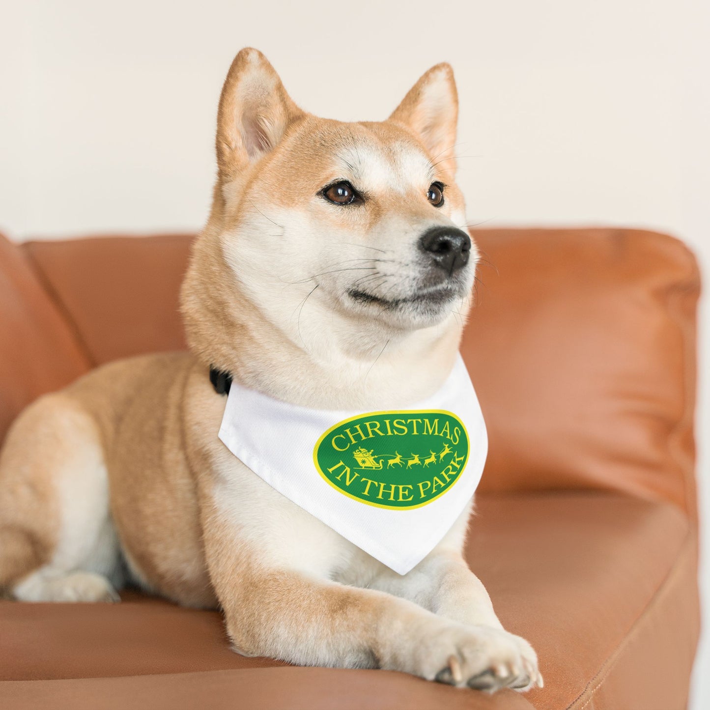 Christmas in the Park Pet Bandana Collar