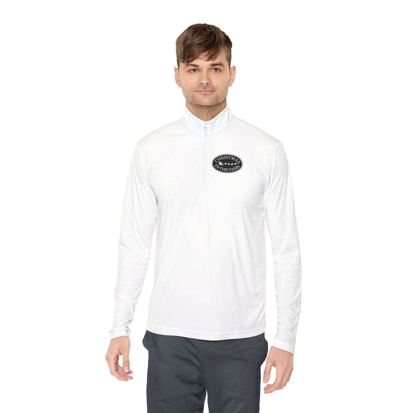 Quarter-Zip Pullover Christmas in the Park Logo