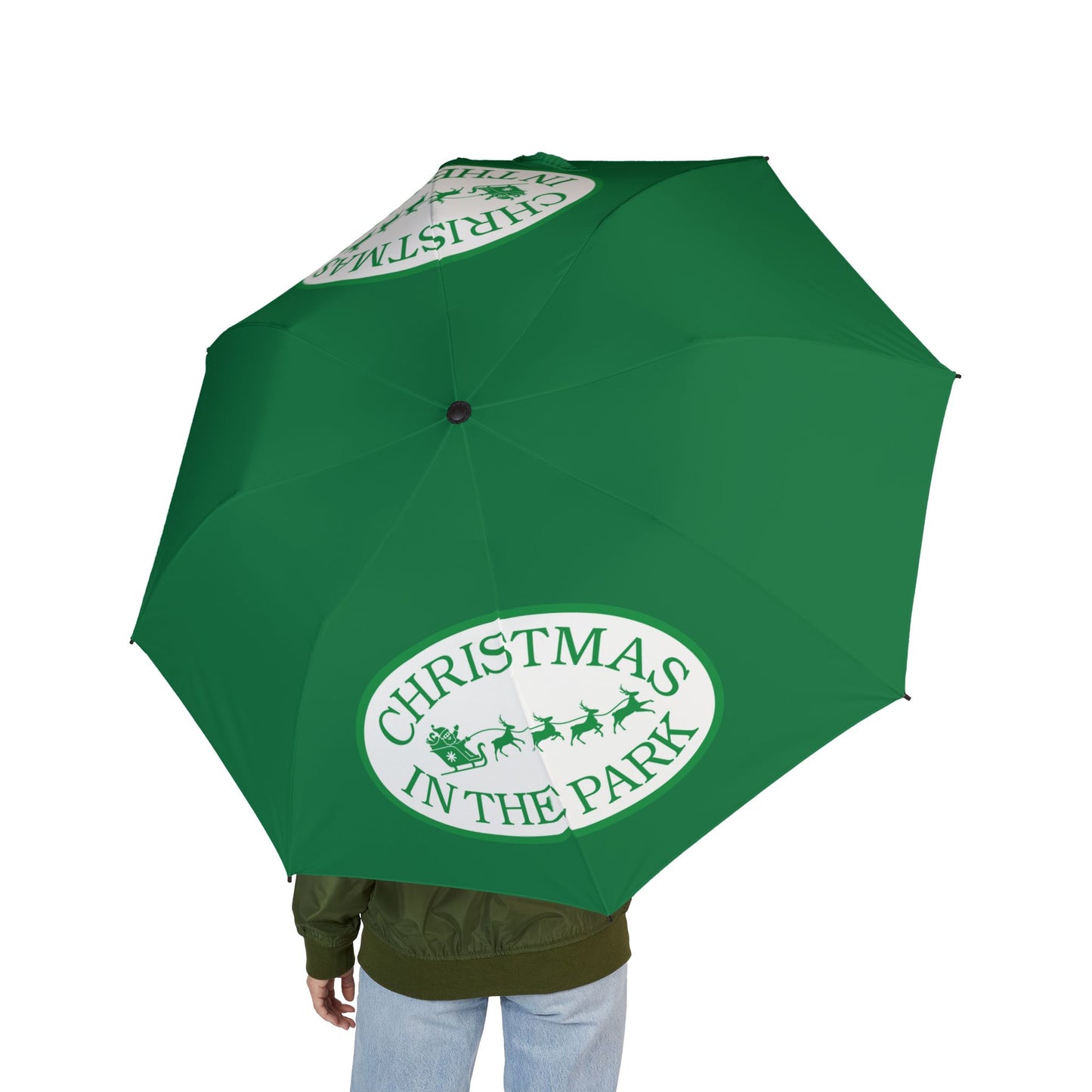 Festive Christmas Umbrella, Holiday Gift for Her, Foldable Rain Gear, Eco-Friendly Accessory, Winter Party Essentials