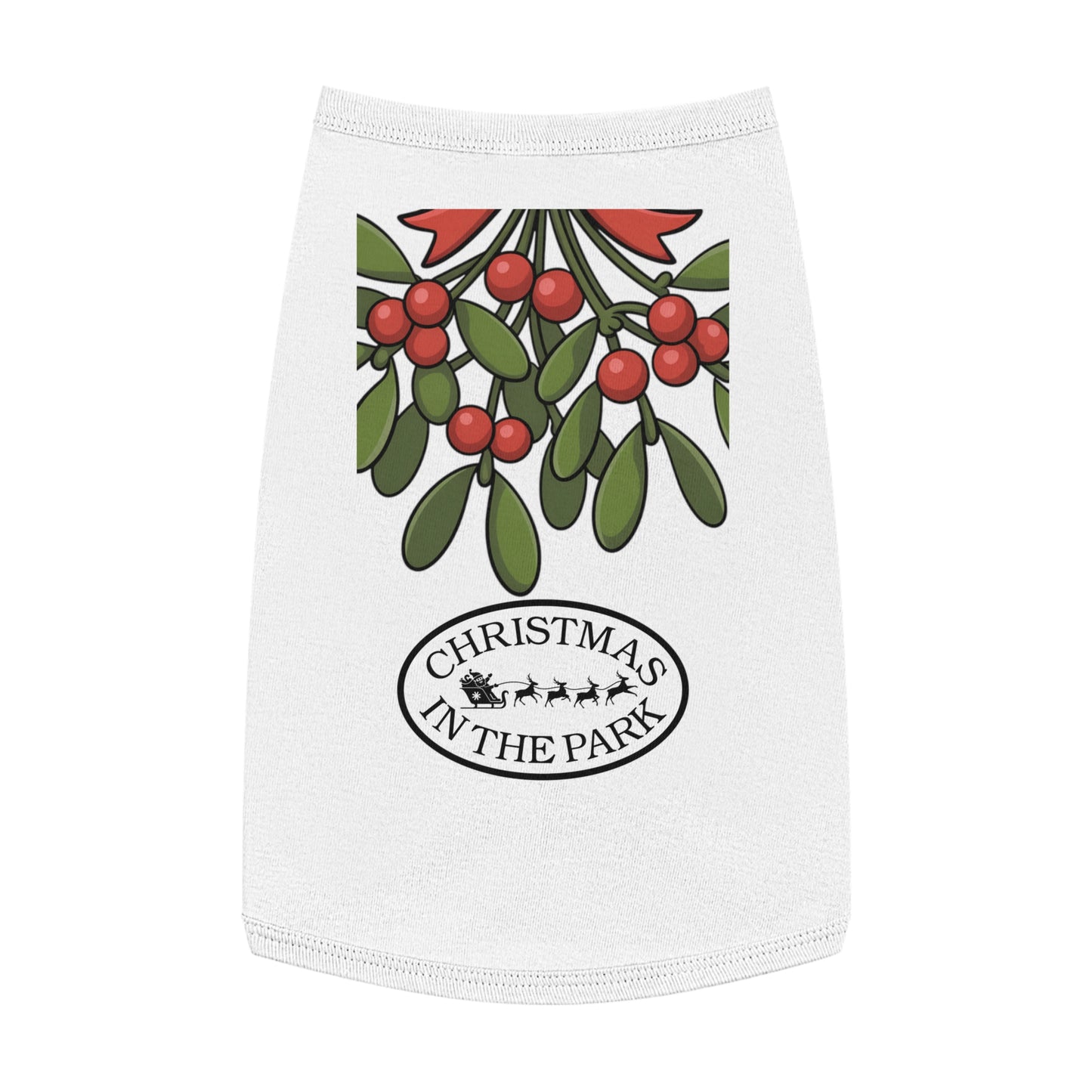 Festive Pet Tank Top - Christmas in the Park Design, Holiday Dog Shirt, Cute Pet Apparel, Christmas Dog Outfit, Pet Gift
