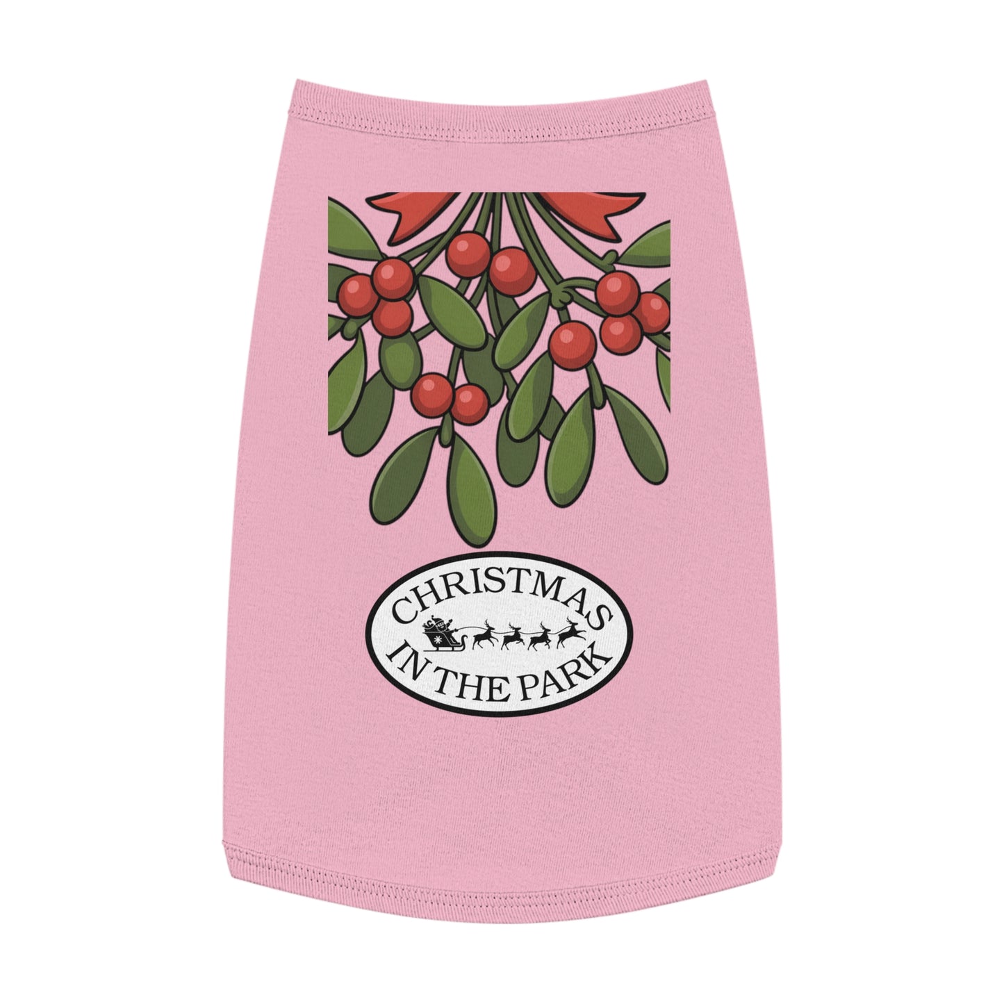 Festive Pet Tank Top - Christmas in the Park Design, Holiday Dog Shirt, Cute Pet Apparel, Christmas Dog Outfit, Pet Gift