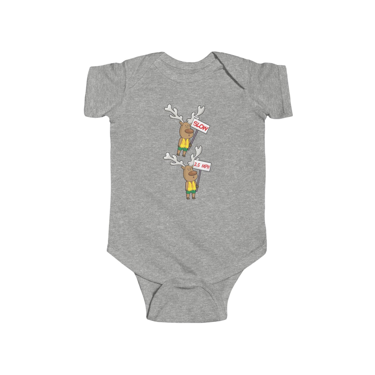 Baby Bodysuit Christmas in the Park Blinky the Reindeer Mascot