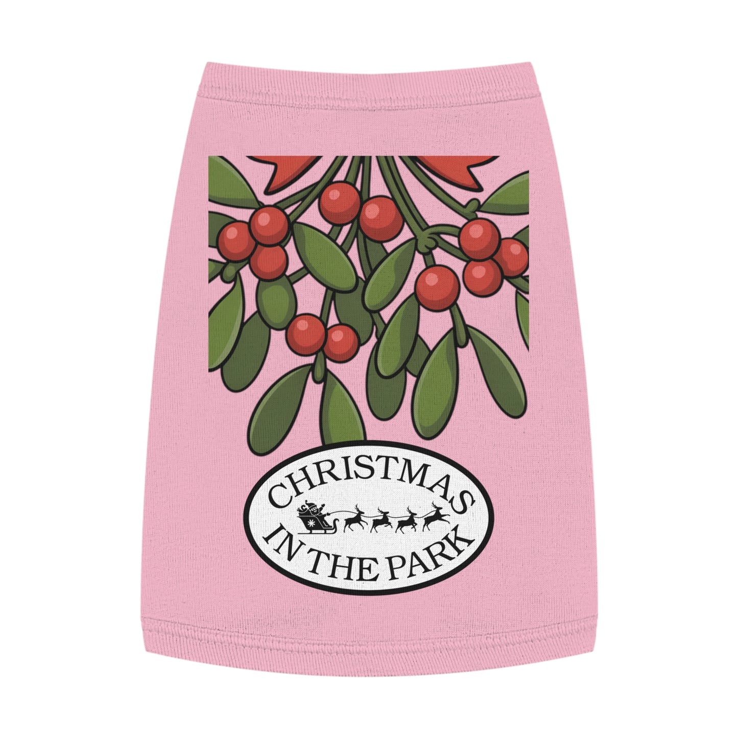 Festive Pet Tank Top - Christmas in the Park Design, Holiday Dog Shirt, Cute Pet Apparel, Christmas Dog Outfit, Pet Gift