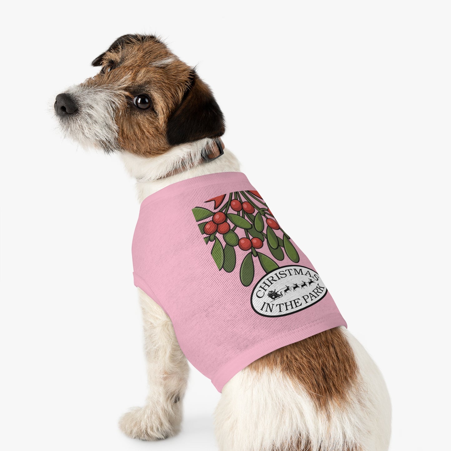 Festive Pet Tank Top - Christmas in the Park Design, Holiday Dog Shirt, Cute Pet Apparel, Christmas Dog Outfit, Pet Gift