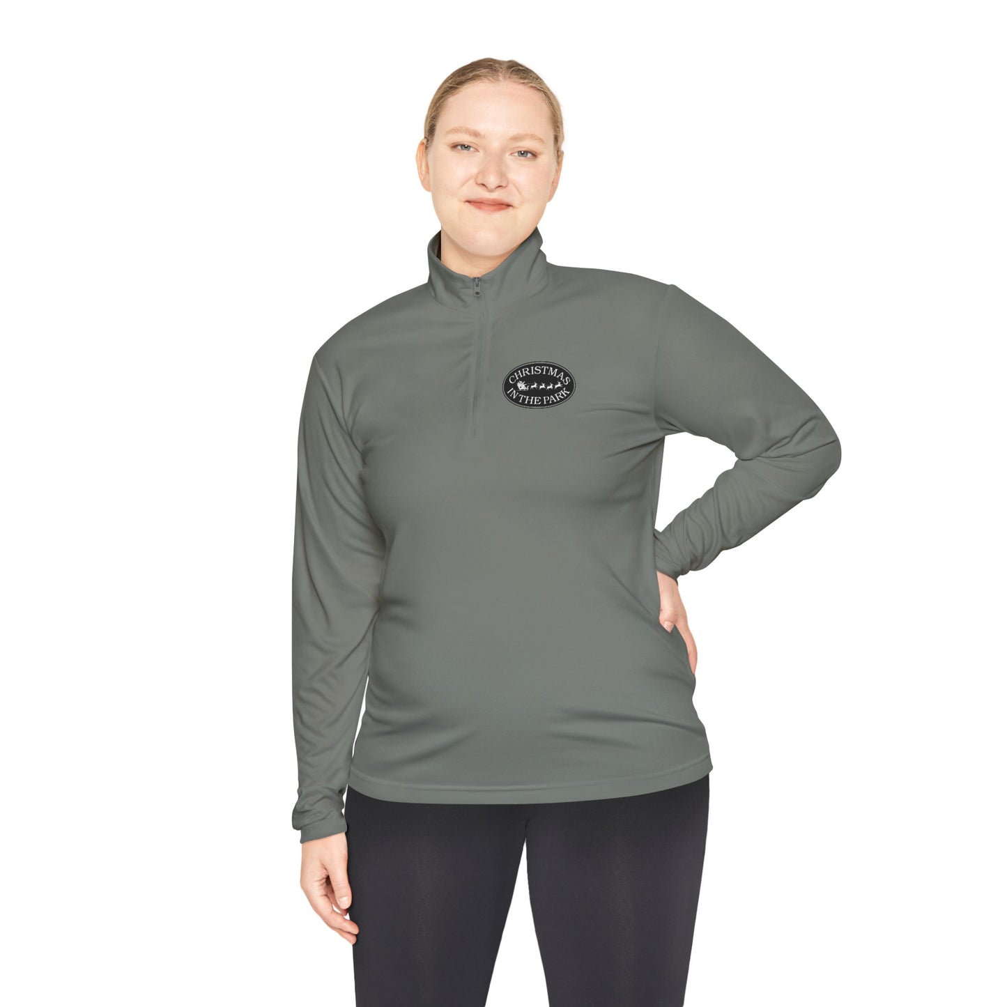 Quarter-Zip Pullover Christmas in the Park Logo