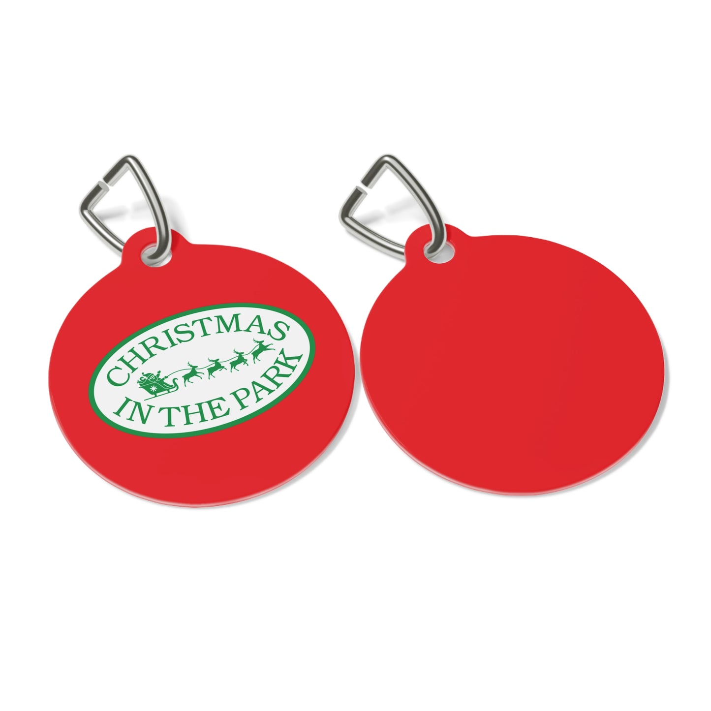 Pet Tag - Christmas in the Park Design