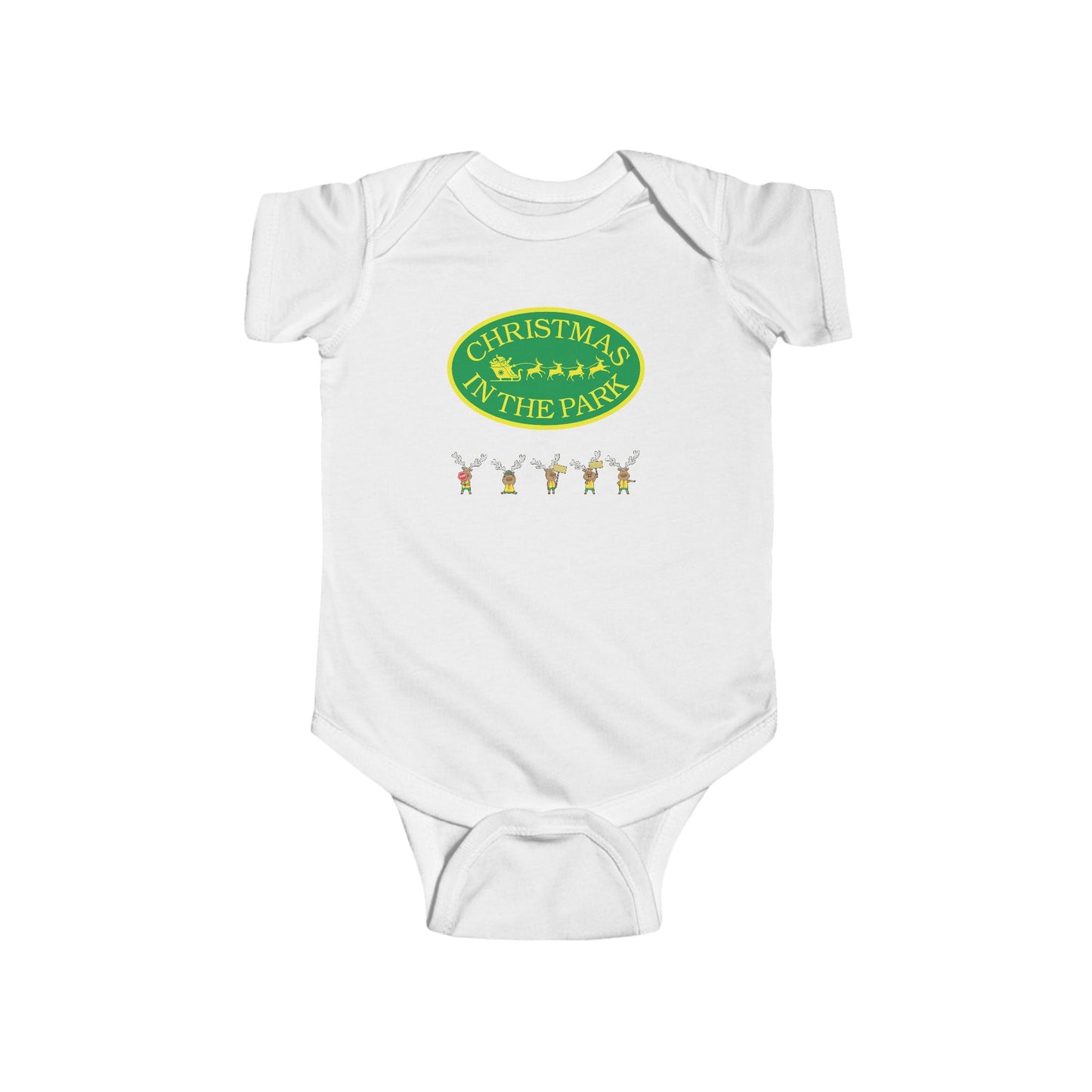 Christmas Park Infant Bodysuit, Holiday Baby Gift, Cute Christmas Outfit, Festive Baby Clothes, Unisex Baby Bodysuit