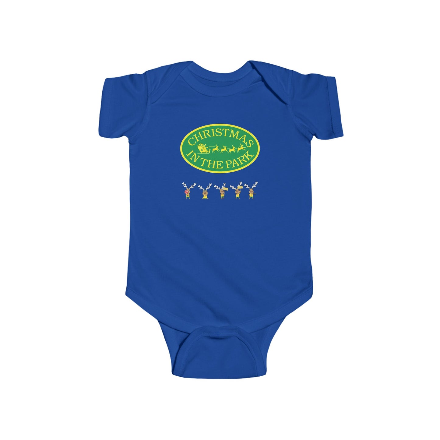 Christmas Park Infant Bodysuit, Holiday Baby Gift, Cute Christmas Outfit, Festive Baby Clothes, Unisex Baby Bodysuit