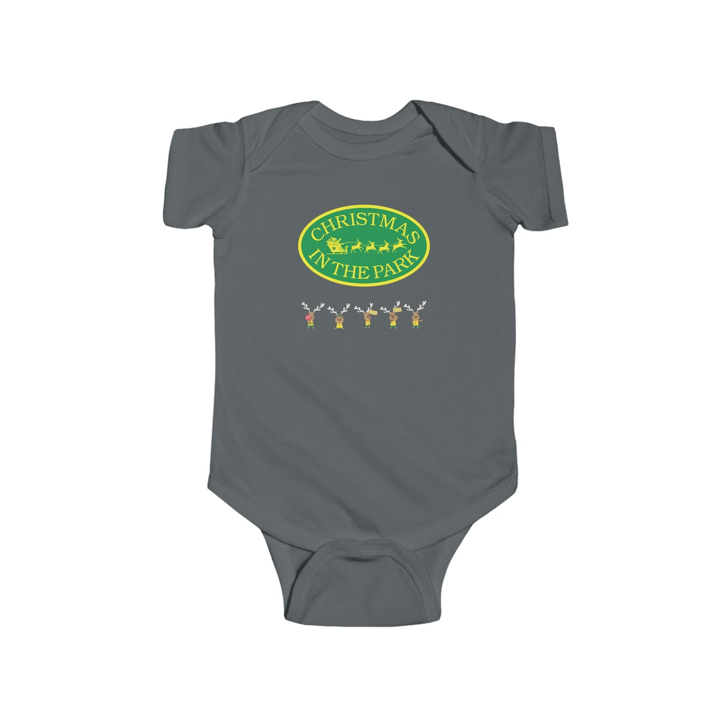 Christmas Park Infant Bodysuit, Holiday Baby Gift, Cute Christmas Outfit, Festive Baby Clothes, Unisex Baby Bodysuit