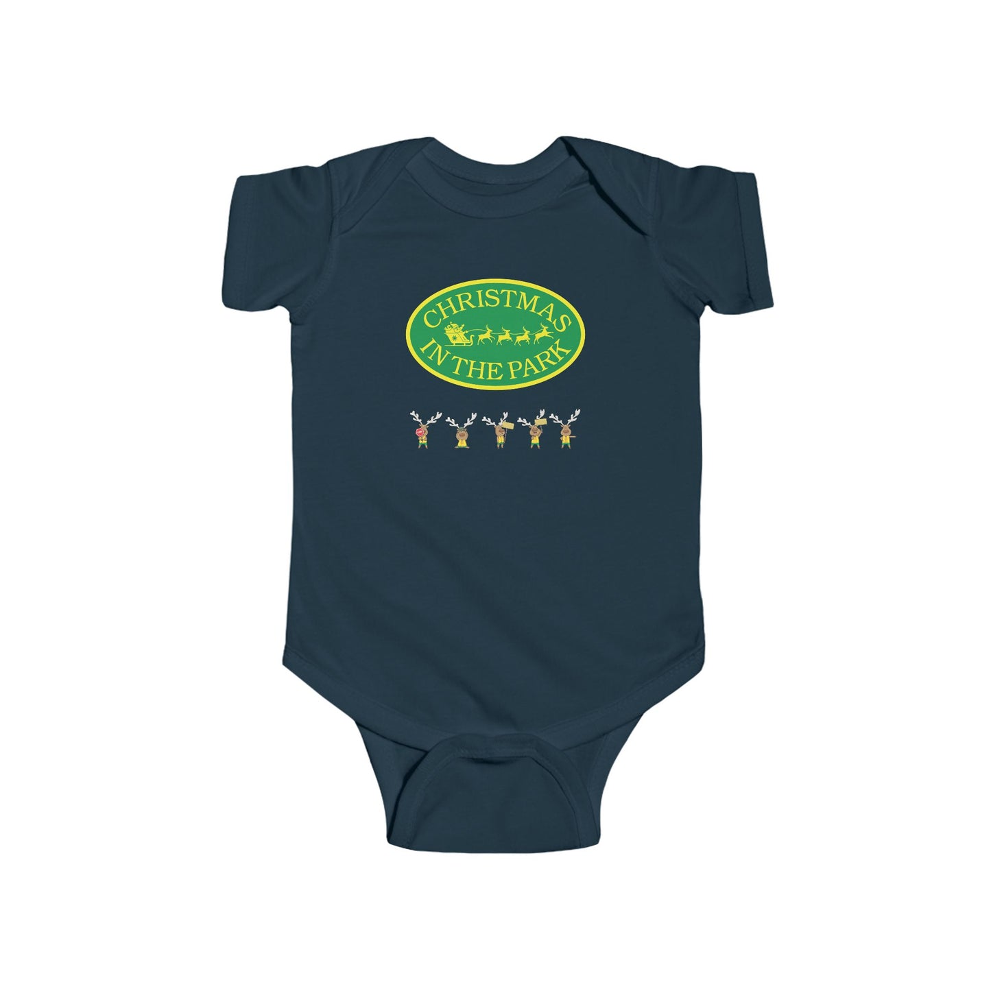 Christmas Park Infant Bodysuit, Holiday Baby Gift, Cute Christmas Outfit, Festive Baby Clothes, Unisex Baby Bodysuit