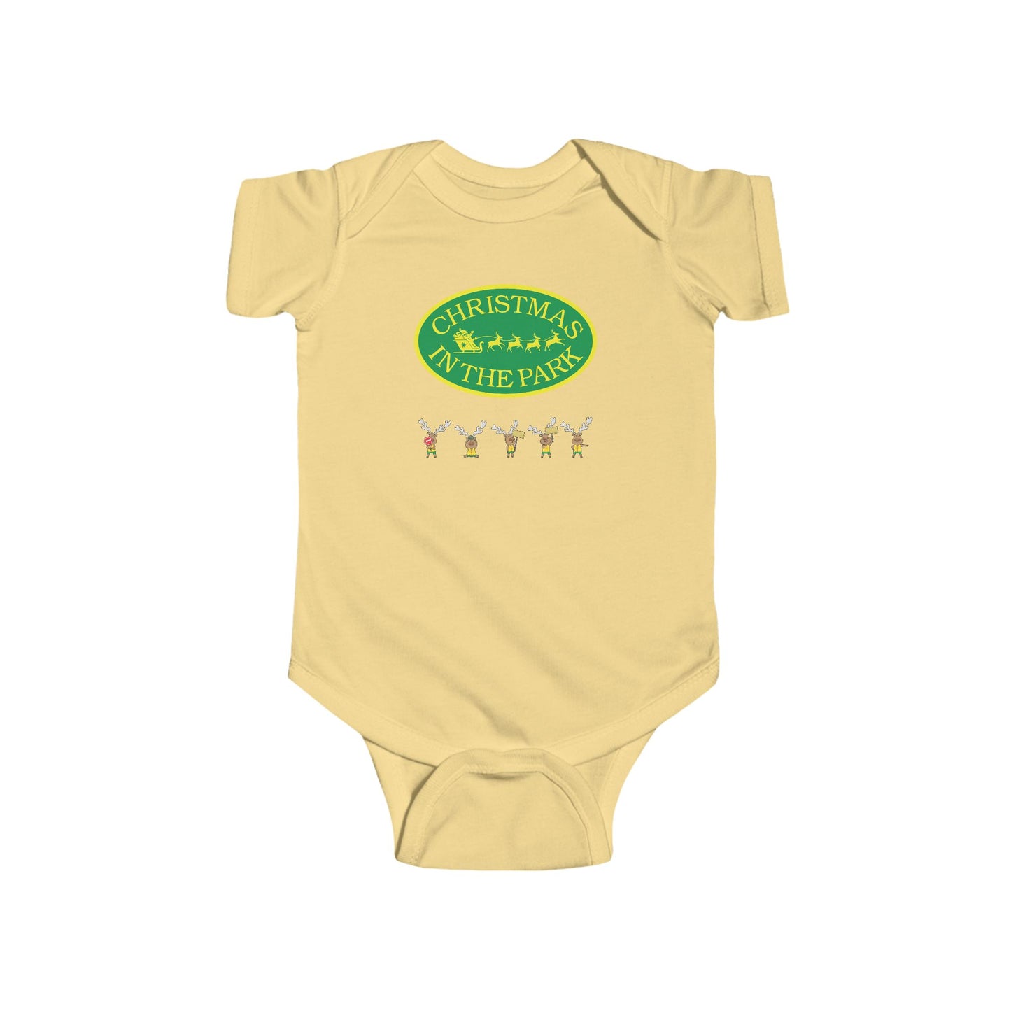 Christmas Park Infant Bodysuit, Holiday Baby Gift, Cute Christmas Outfit, Festive Baby Clothes, Unisex Baby Bodysuit