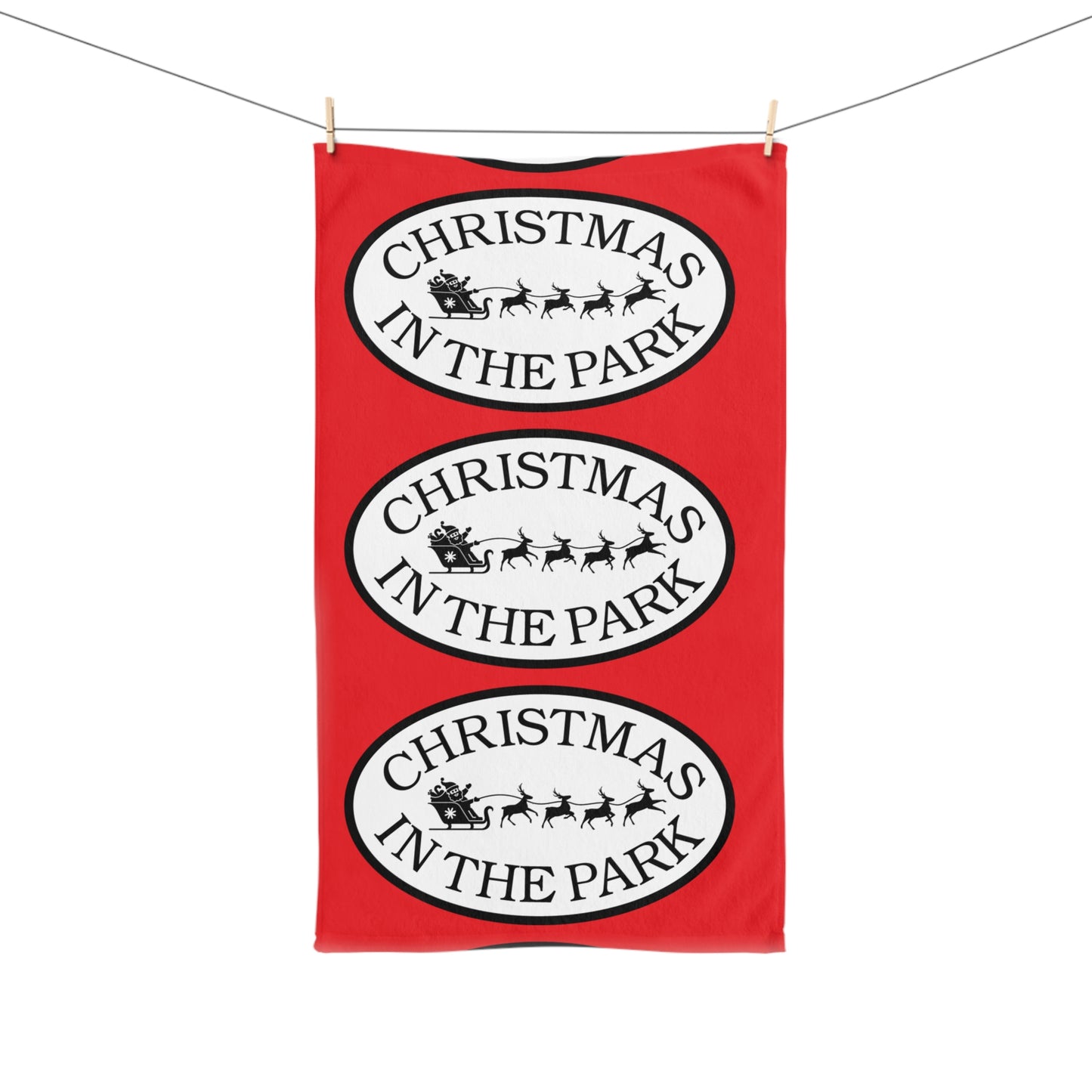 Festive Christmas Hand Towel, Holiday Kitchen Decor, Seasonal Gift for Christmas, Fun Towel for Home, Xmas Kitchen Accessory