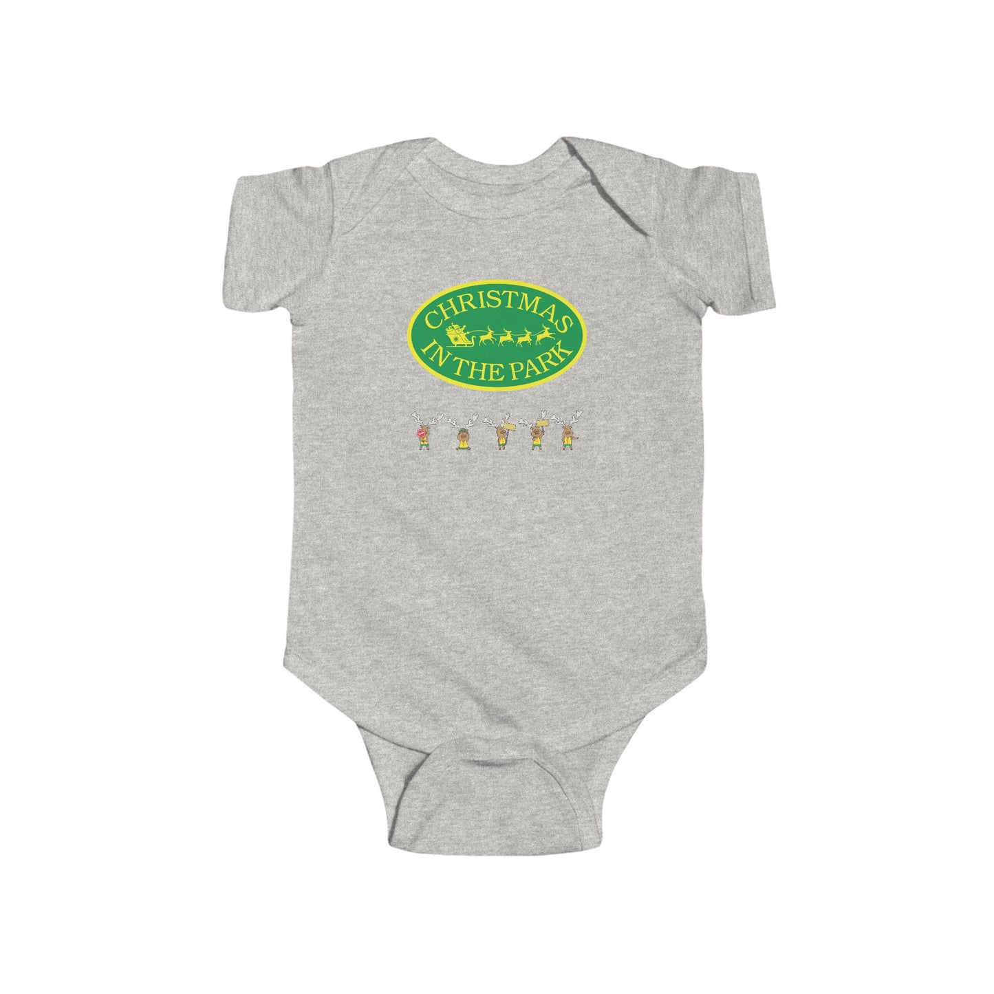 Christmas Park Infant Bodysuit, Holiday Baby Gift, Cute Christmas Outfit, Festive Baby Clothes, Unisex Baby Bodysuit