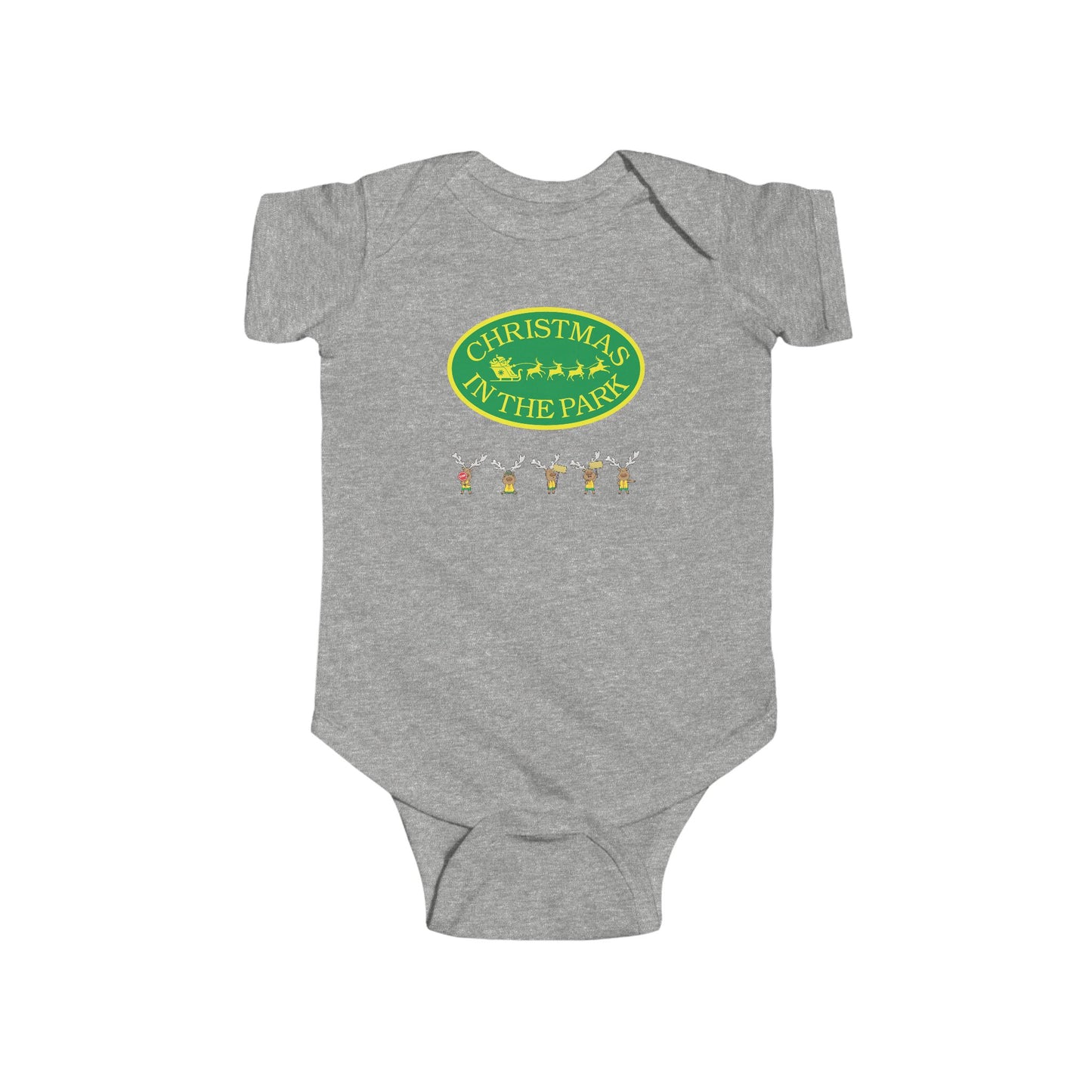 Christmas Park Infant Bodysuit, Holiday Baby Gift, Cute Christmas Outfit, Festive Baby Clothes, Unisex Baby Bodysuit