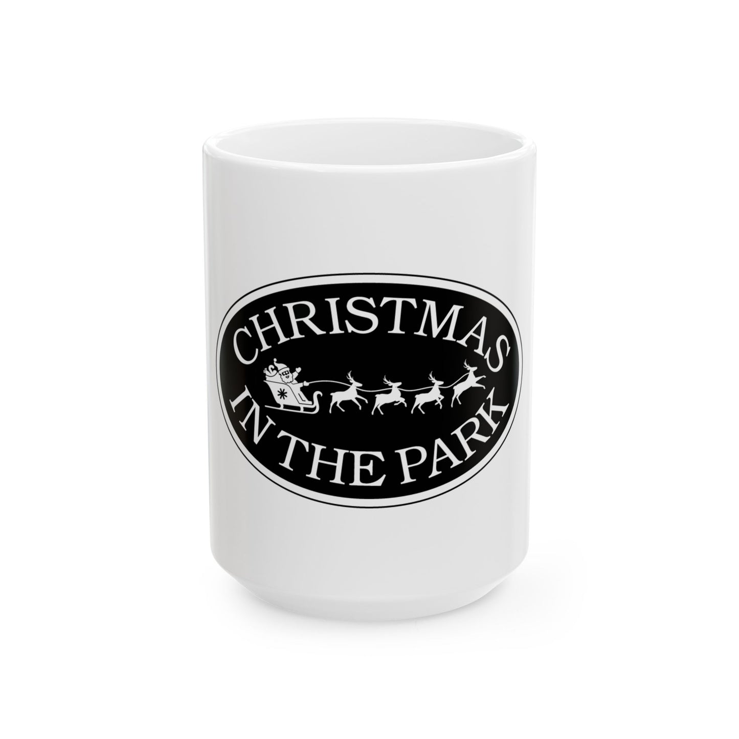 Christmas in the Park Ceramic Mug | Holiday Gift, Seasonal Coffee Mug, Festive Drinkware, Winter Decor, Merry Christmas Mug