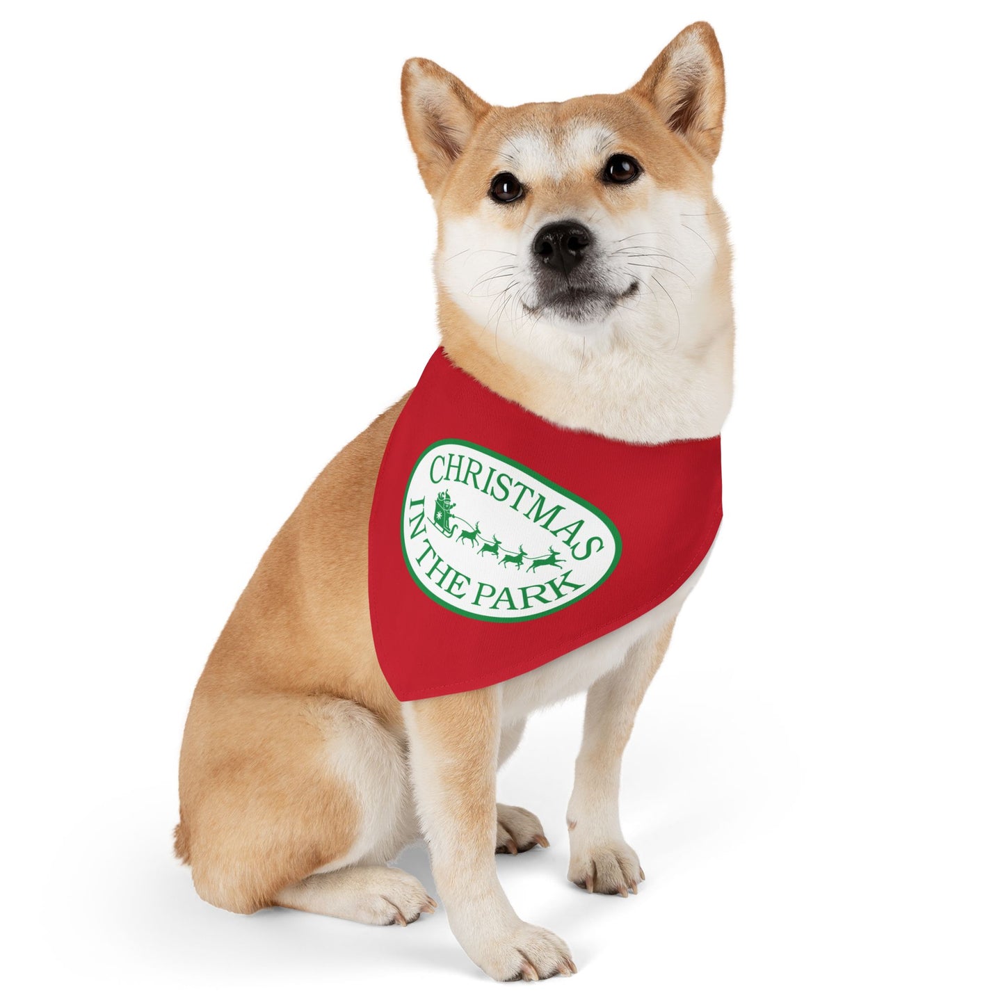 Christmas in the Park Pet Bandana Collar