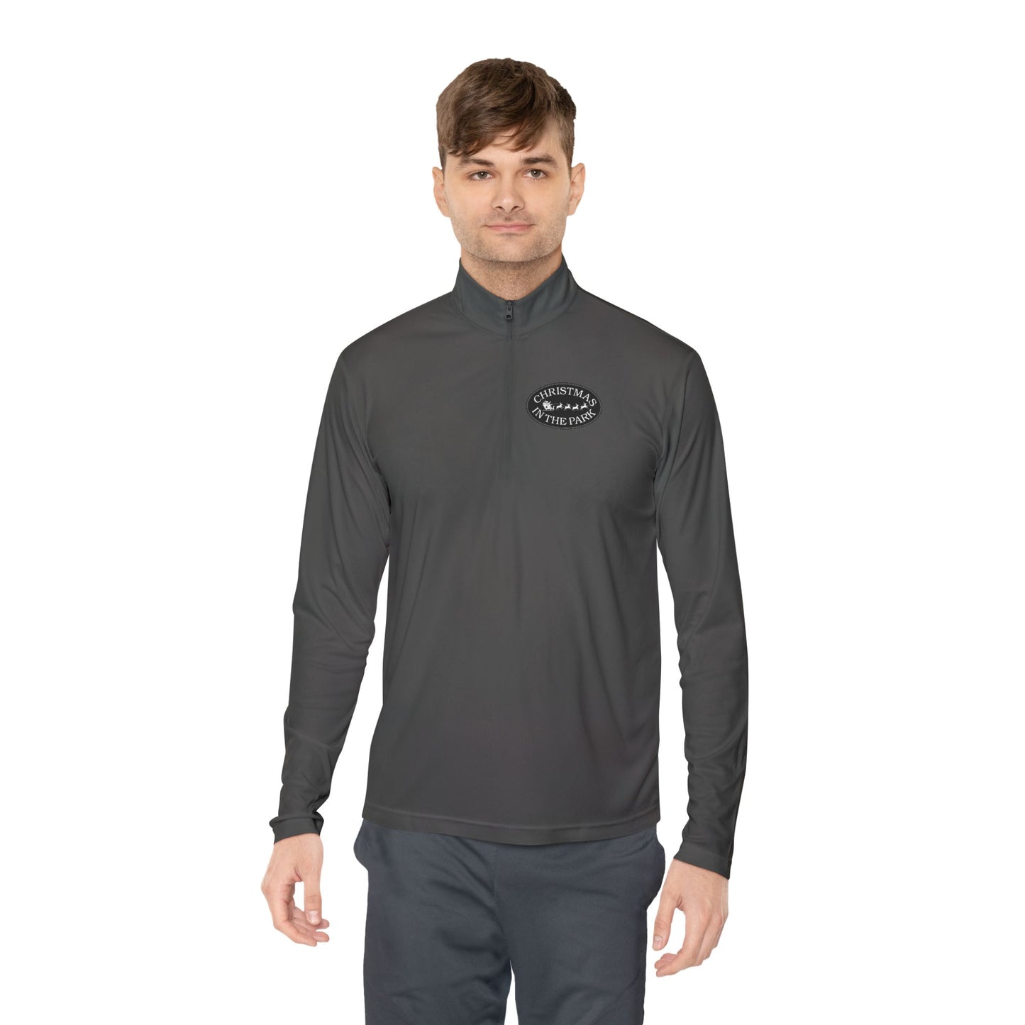 Quarter-Zip Pullover Christmas in the Park Logo