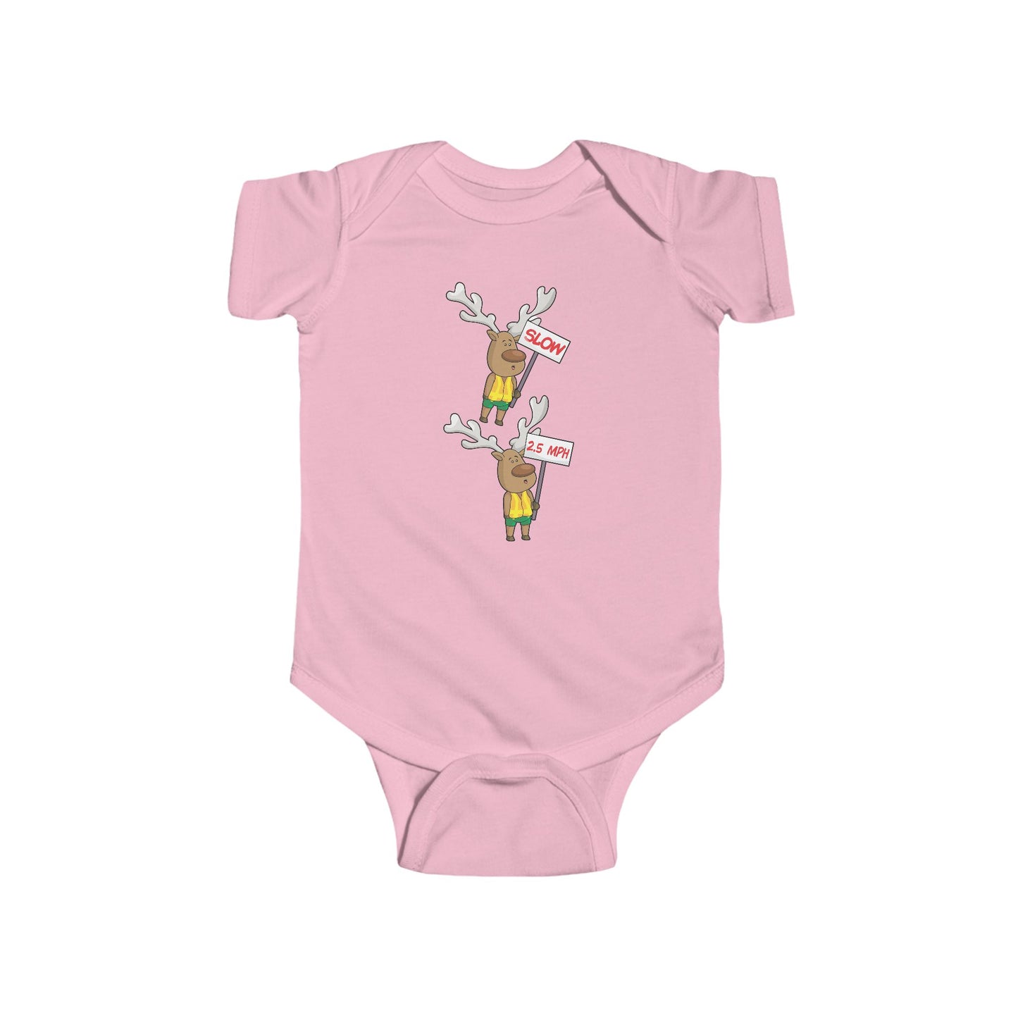 Baby Bodysuit Christmas in the Park Blinky the Reindeer Mascot