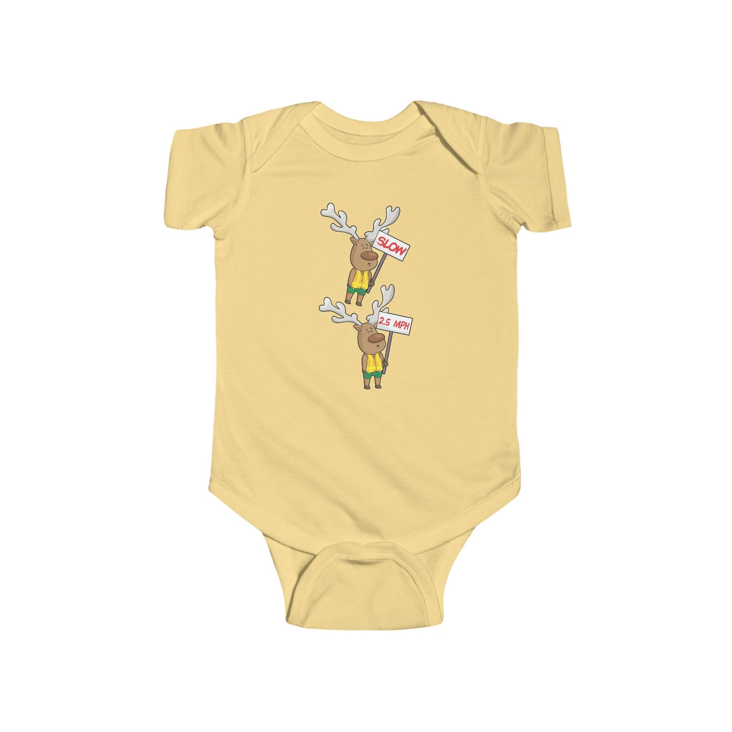 Baby Bodysuit Christmas in the Park Blinky the Reindeer Mascot