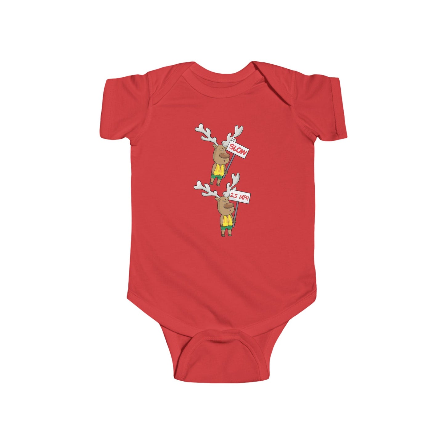 Baby Bodysuit Christmas in the Park Blinky the Reindeer Mascot