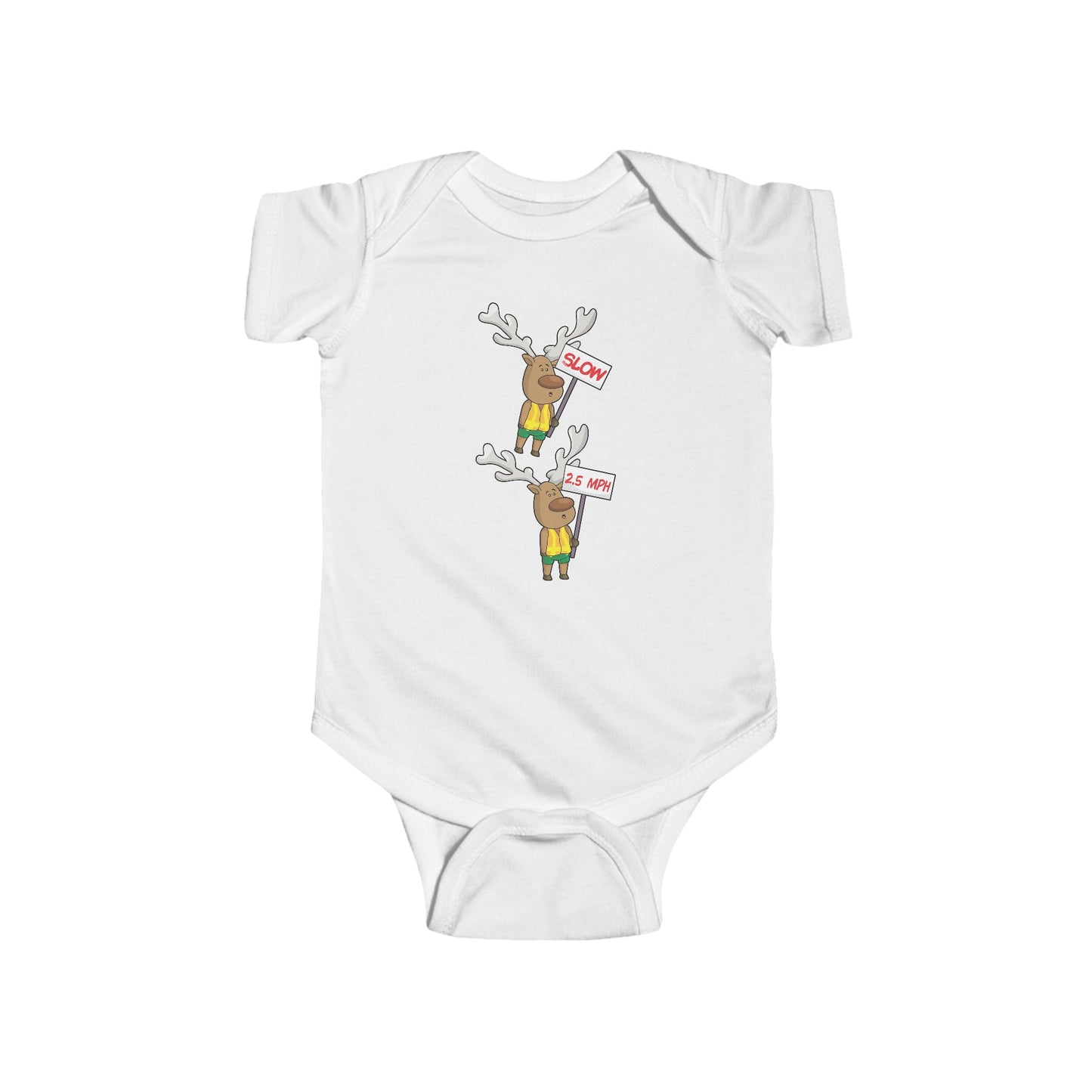 Baby Bodysuit Christmas in the Park Blinky the Reindeer Mascot