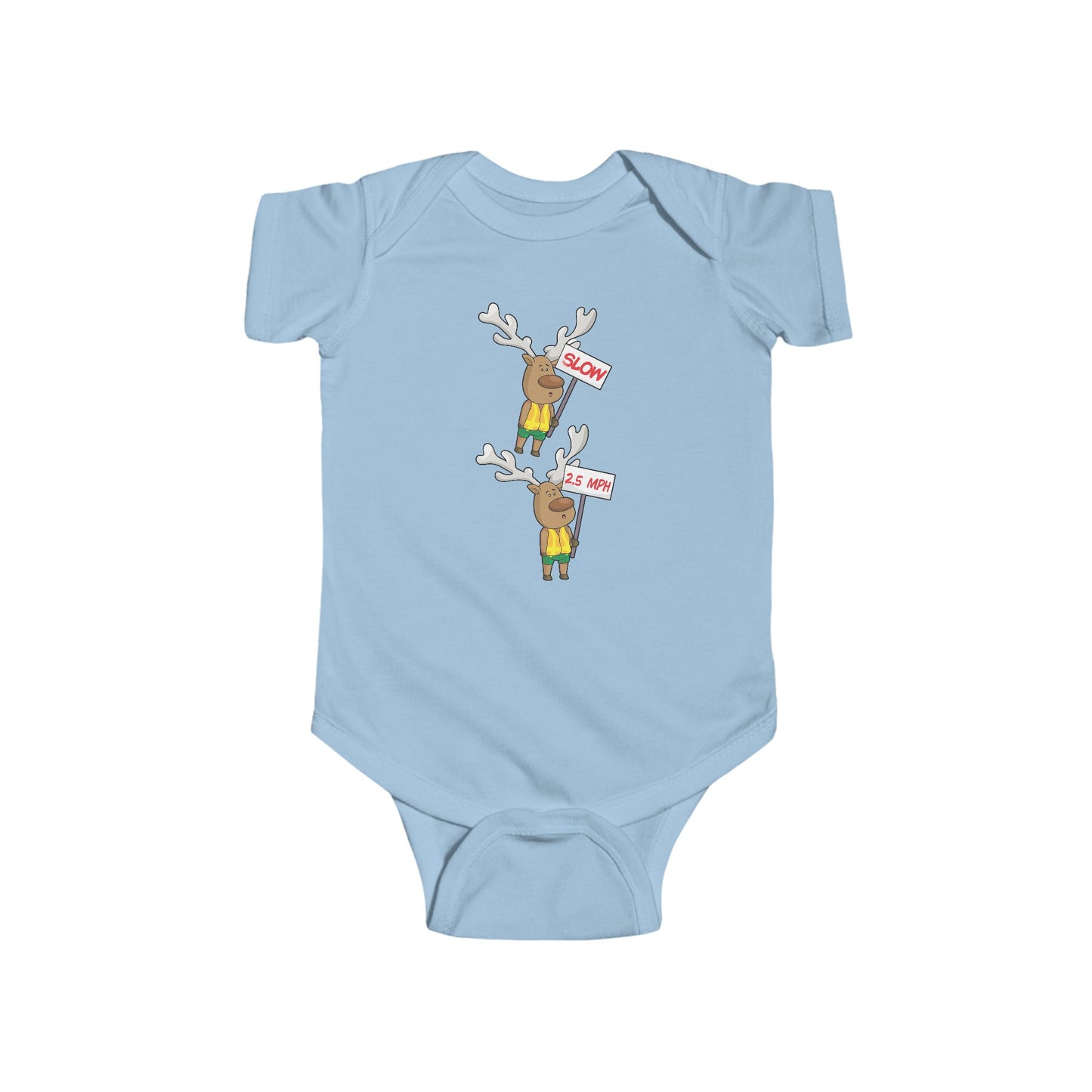 Baby Bodysuit Christmas in the Park Blinky the Reindeer Mascot