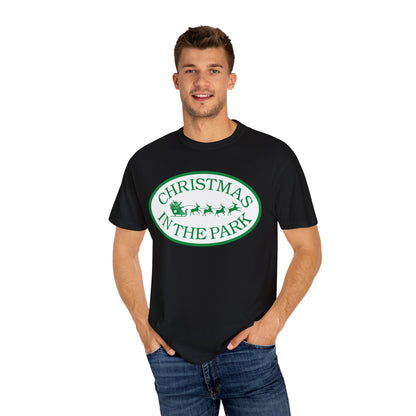 Christmas in the Park T-Shirt | Festive Holiday Tee for Celebrations, Gift for Family, Unisex Christmas Apparel, Joyful Winter Wear