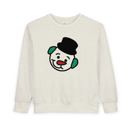 Toddler Sweatshirt — "San Jose's Original Snowman" Hot Chocolate Holiday Crewneck