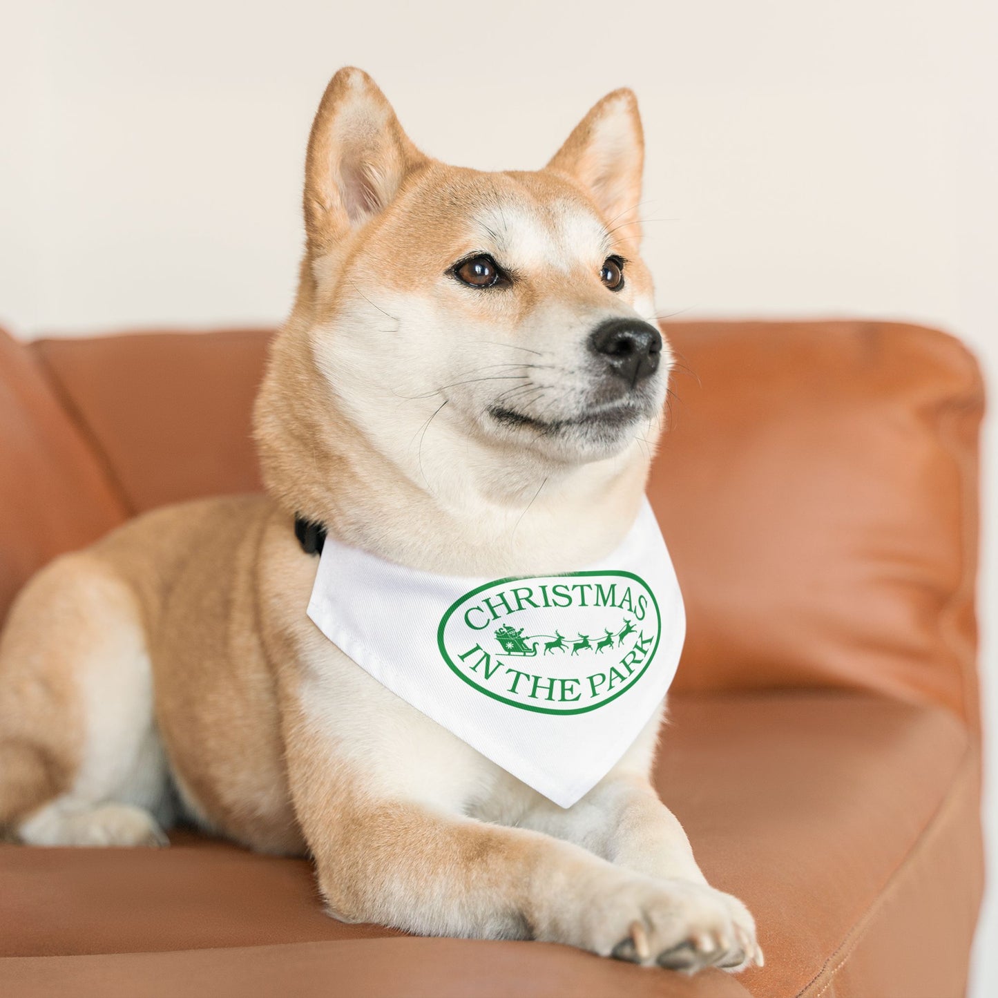 Christmas in the Park Pet Bandana Collar