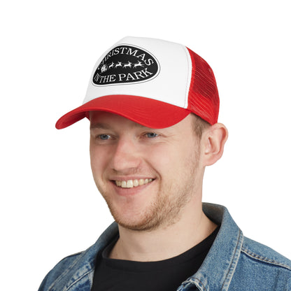 Christmas in the Park Mesh Cap | Festive Trucker Hat | Holiday Gift | Outdoor Fun | Family Events | Winter Celebrations | Seasonal Style