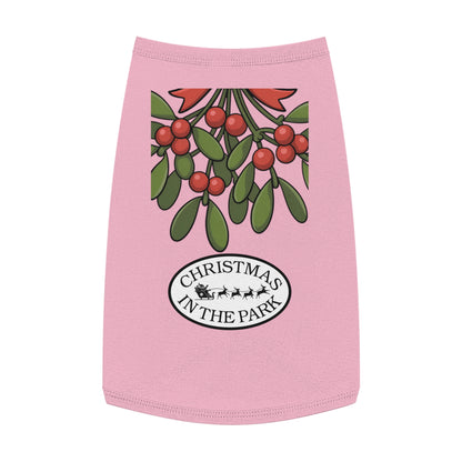 Festive Pet Tank Top - Christmas in the Park Design, Holiday Dog Shirt, Cute Pet Apparel, Christmas Dog Outfit, Pet Gift