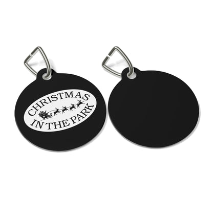 Personalized Pet Tag | Christmas in the Park | Custom Dog ID | Holiday Pet Accessory | Gift for Pet Lovers, Pet Owner Gift, Cat Tag