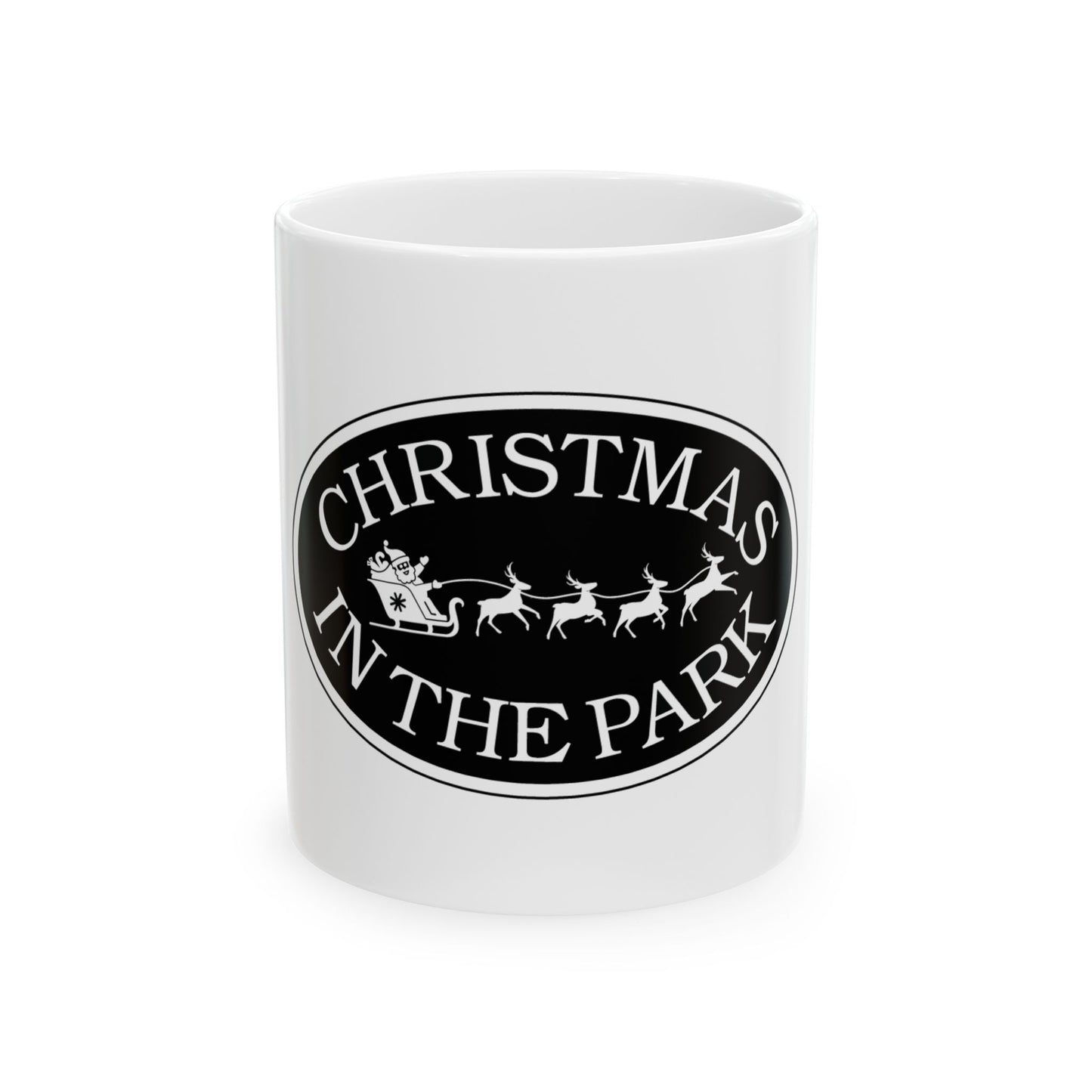 Christmas in the Park Ceramic Mug | Holiday Gift, Seasonal Coffee Mug, Festive Drinkware, Winter Decor, Merry Christmas Mug