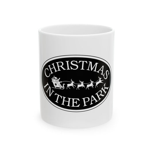 Christmas in the Park Ceramic Mug | Holiday Gift, Seasonal Coffee Mug, Festive Drinkware, Winter Decor, Merry Christmas Mug