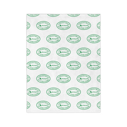 Chic Velveteen Blanket for Cozy Vibes, Soft Microfiber Throw, Ideal for Home Decor, Green Patterned Gift, Perfect for Birthdays