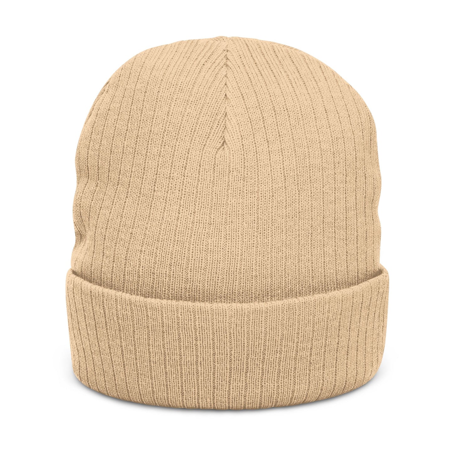 Embroidered Snowman Ribbed Knit Beanie – Cozy Winter Hat
