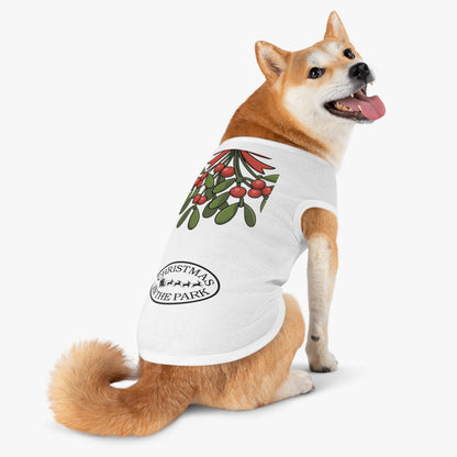 Festive Pet Tank Top - Christmas in the Park Design, Holiday Dog Shirt, Cute Pet Apparel, Christmas Dog Outfit, Pet Gift