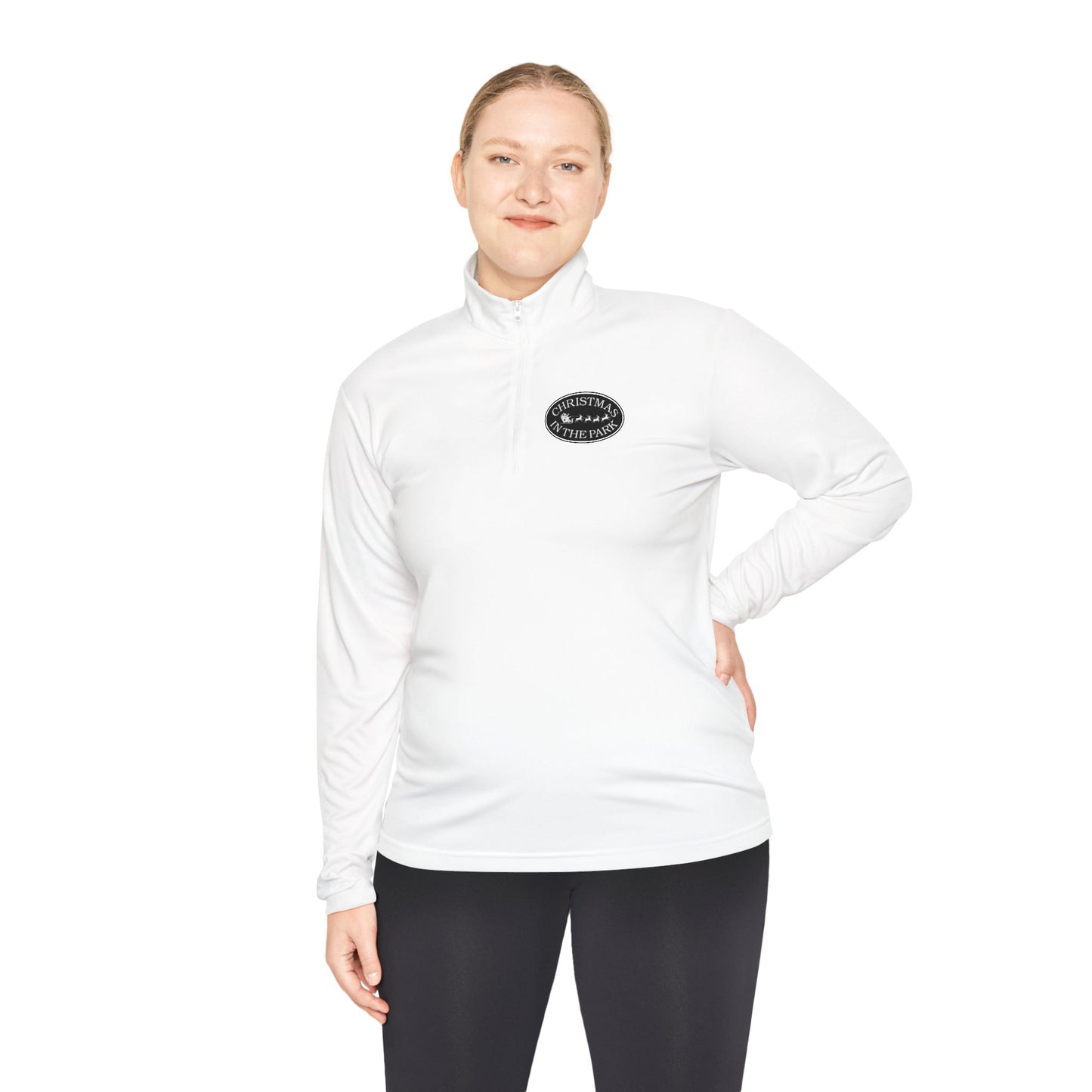 Quarter-Zip Pullover Christmas in the Park Logo