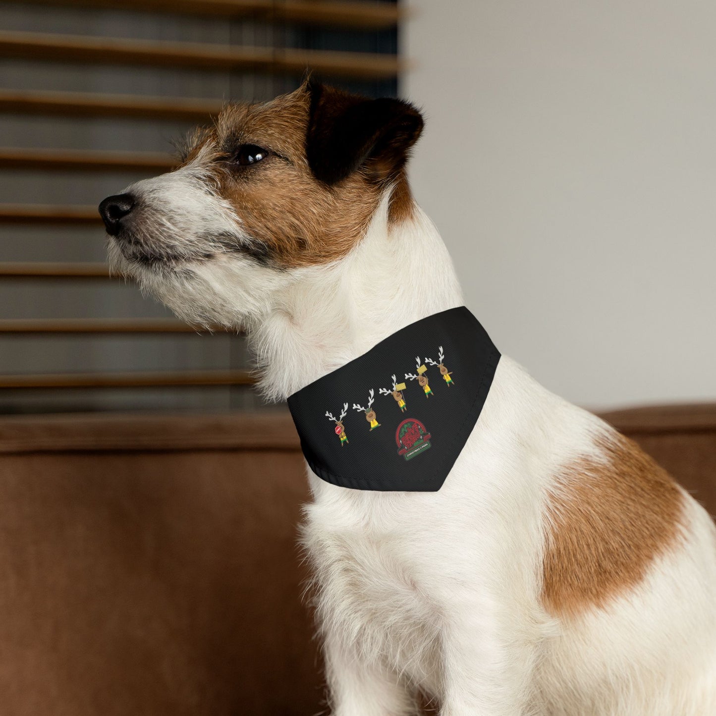 Blinky Chirstmas in the Park Drive-thru Pet Bandana Collar