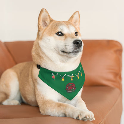 Blinky Chirstmas in the Park Drive-thru Pet Bandana Collar