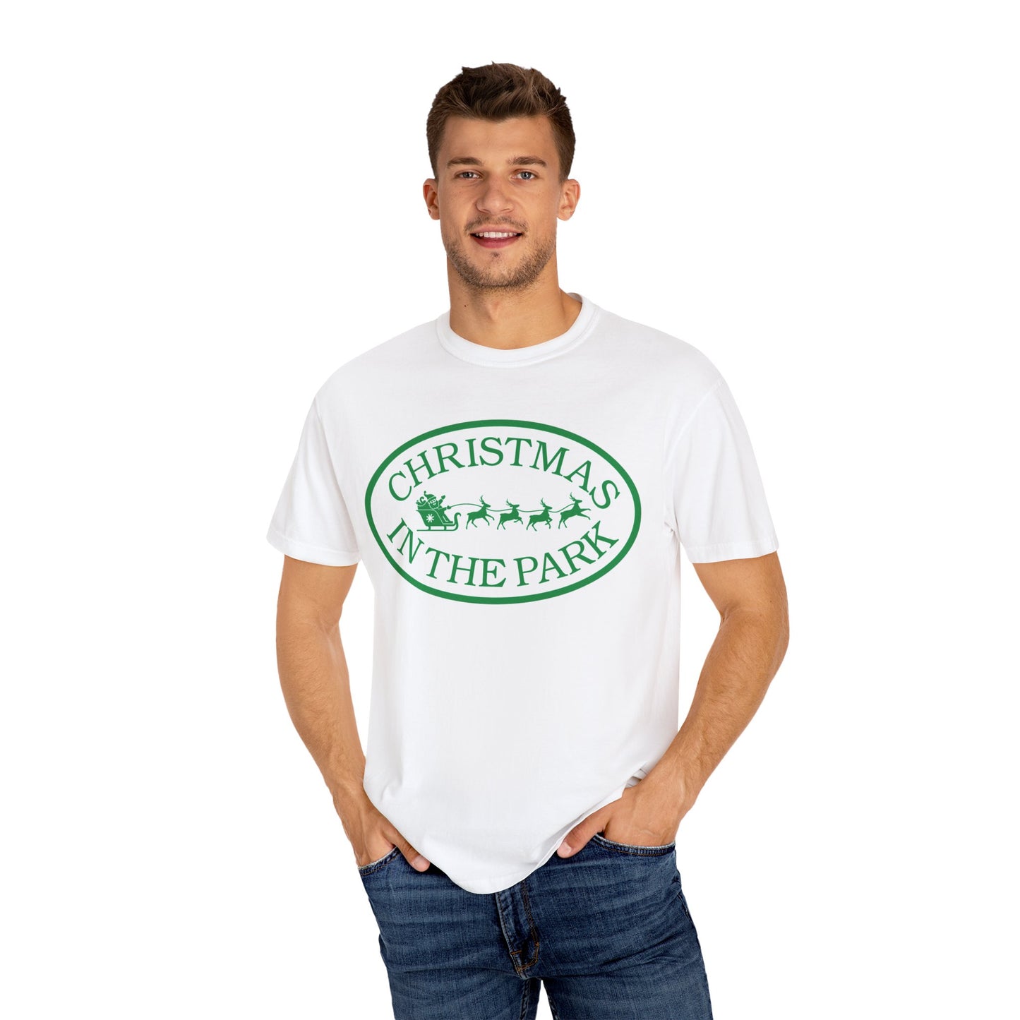 Christmas in the Park T-Shirt | Festive Holiday Tee for Celebrations, Gift for Family, Unisex Christmas Apparel, Joyful Winter Wear