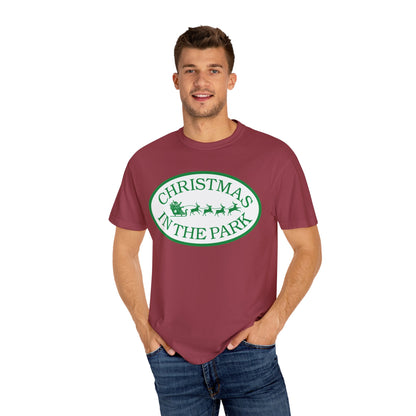 Christmas in the Park T-Shirt | Festive Holiday Tee for Celebrations, Gift for Family, Unisex Christmas Apparel, Joyful Winter Wear