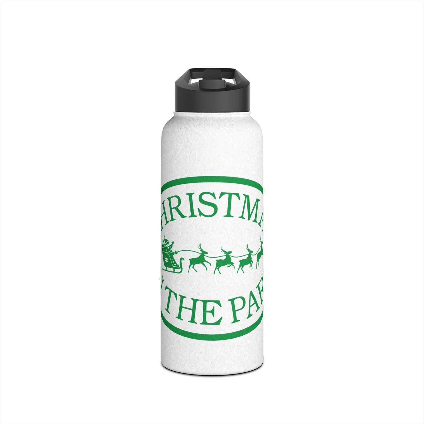 Christmas Water Bottle, Holiday Hydration, Eco-Friendly Travel Mug, Reusable Beverage Container, Perfect Gift for Christmas