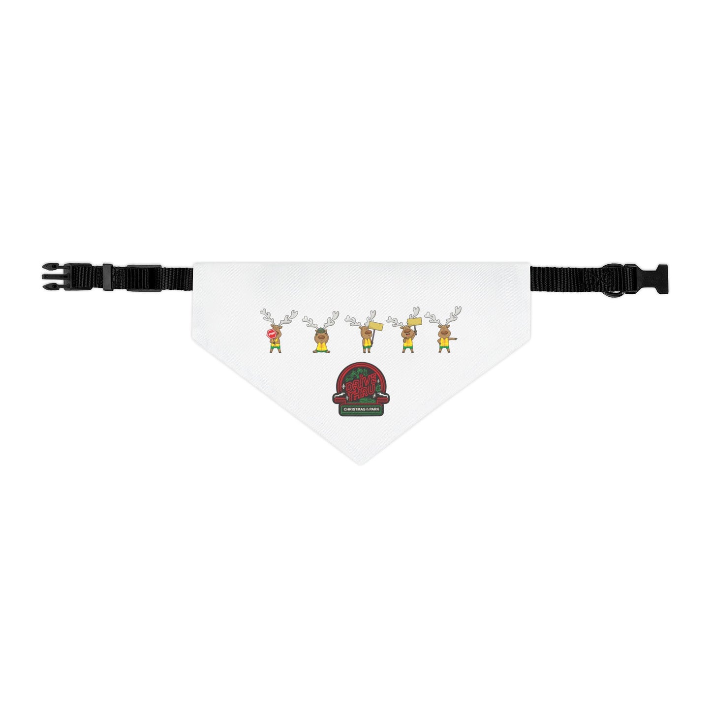 Blinky Chirstmas in the Park Drive-thru Pet Bandana Collar
