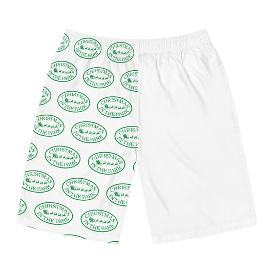 Christmas-Themed Men's Swim Shorts, Holiday Board Shorts, Summer Beachwear, Festive Swimwear, Vacation Essentials, Gifts for Him