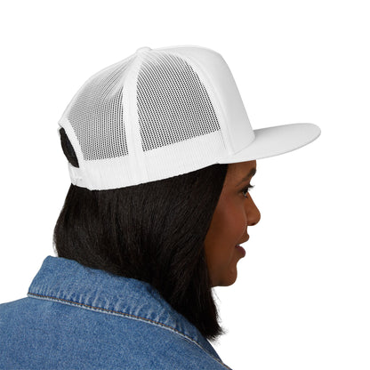 Embroidered Snowman Trucker Cap — Festive Winter Hat