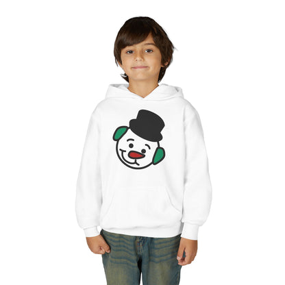 Youth Hoodie — 'Hot Chocolate' Snowman Christmas Sweatshirt