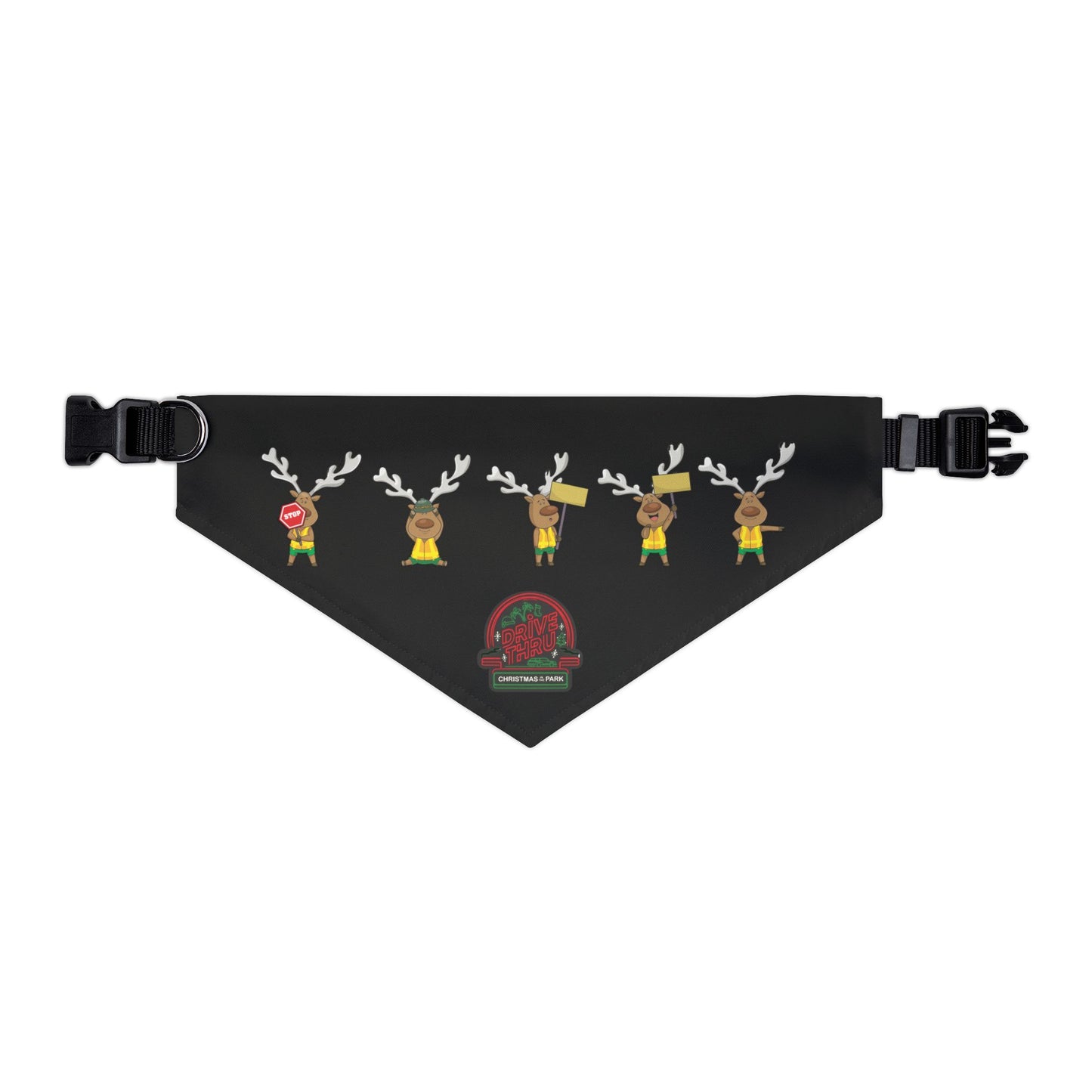 Blinky Chirstmas in the Park Drive-thru Pet Bandana Collar
