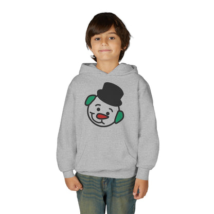 Youth Hoodie — 'Hot Chocolate' Snowman Christmas Sweatshirt