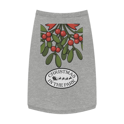 Festive Pet Tank Top - Christmas in the Park Design, Holiday Dog Shirt, Cute Pet Apparel, Christmas Dog Outfit, Pet Gift
